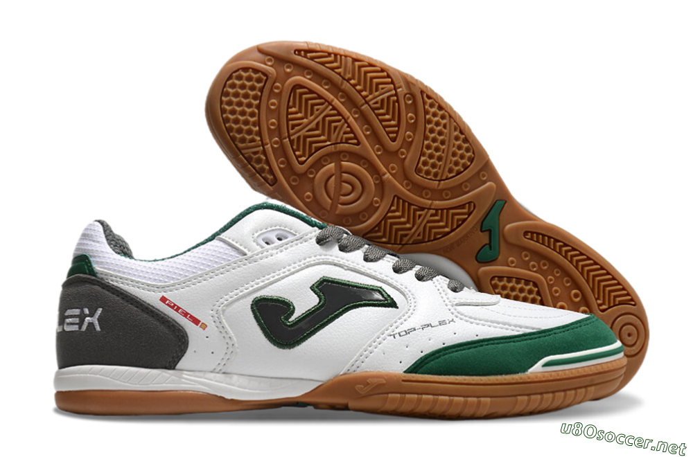 Men's Joma Top Flex 920 IC Football Shoes - White/Green/Black 2