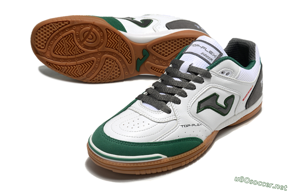 Men's Joma Top Flex 920 IC Football Shoes - White/Green/Black 3