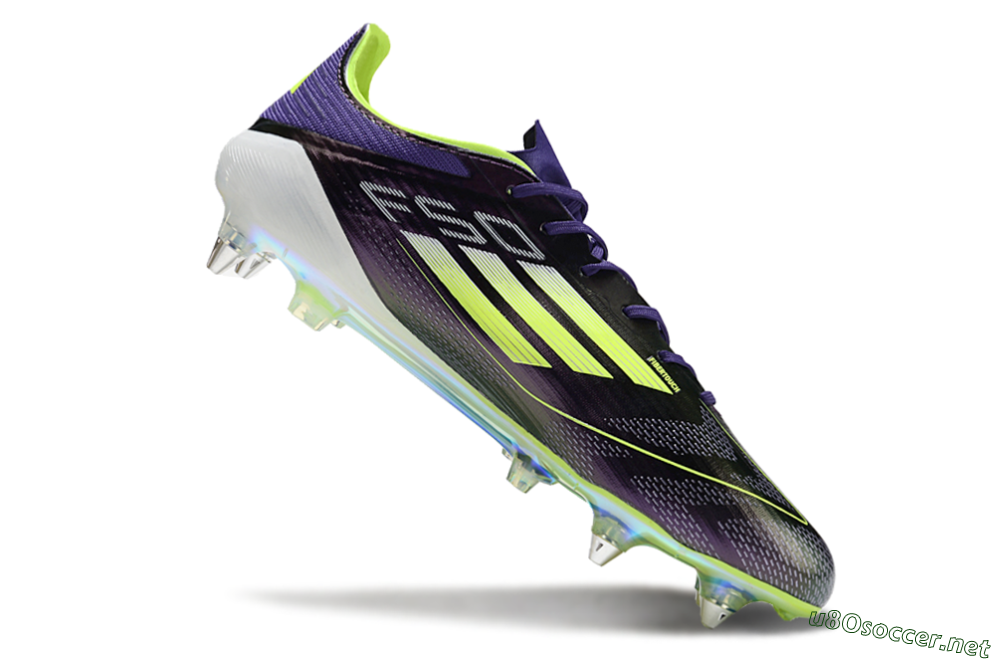 Men's Adidas F50 Elite SG Football Boots - Purple/Yellow/Gold 4