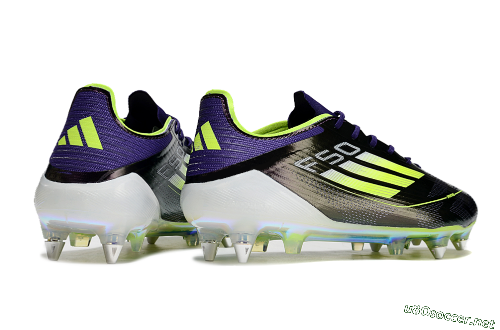 Men's Adidas F50 Elite SG Football Boots - Purple/Yellow/Gold 6