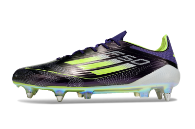 Men's Adidas F50 Elite SG Football Boots - Purple/Yellow/Gold