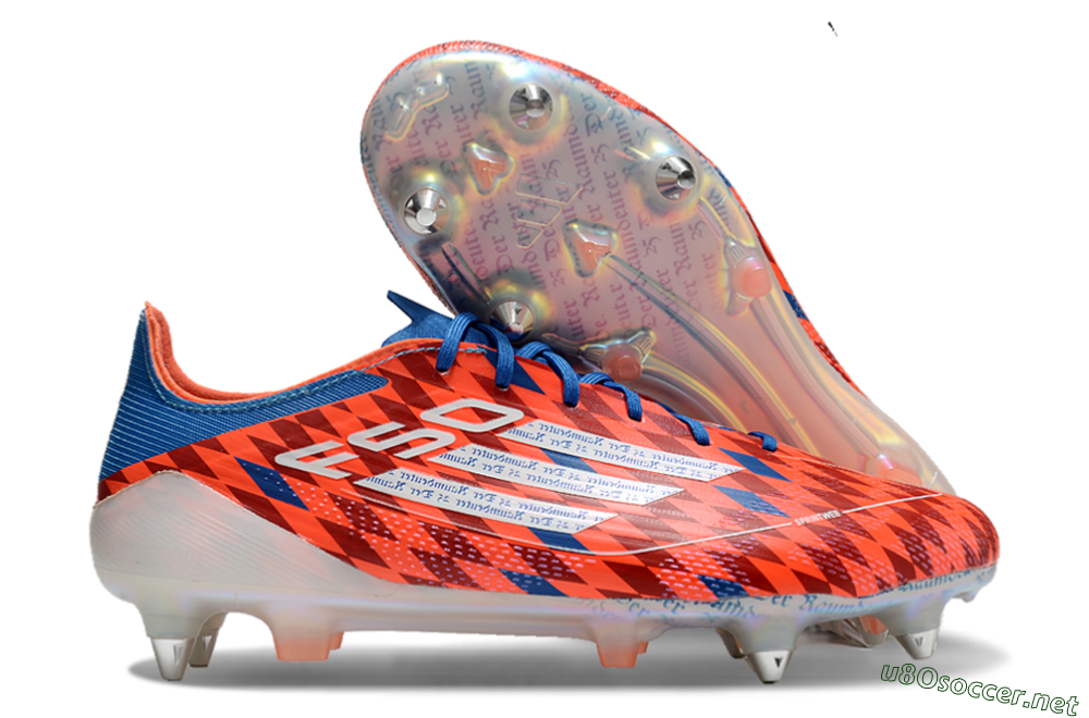 Men's Adidas F50 Elite SG Football Boots - Red/Blue/White 2