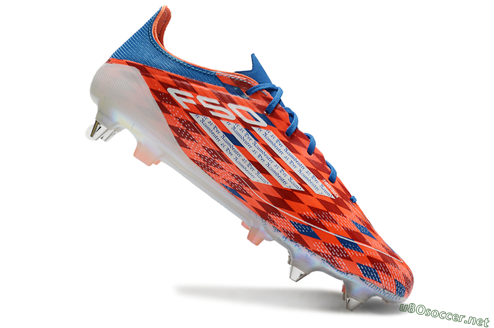 Men's Adidas F50 Elite SG Football Boots - Red/Blue/White 4