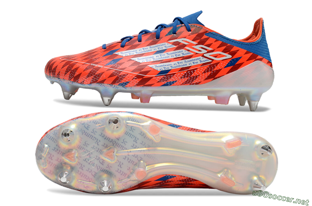 Men's Adidas F50 Elite SG Football Boots - Red/Blue/White 1