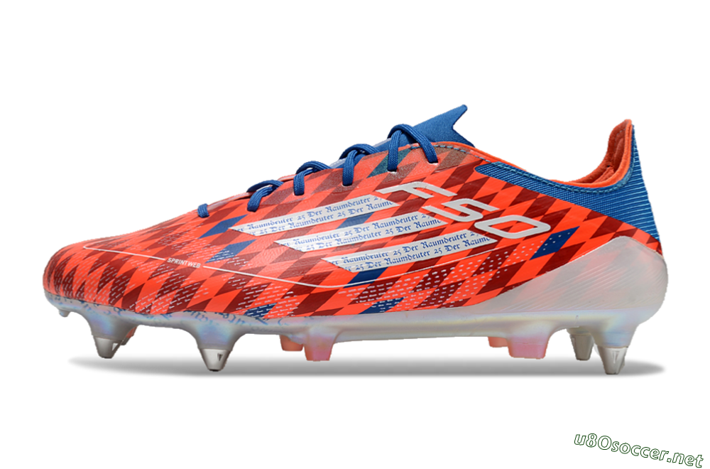 Men's Adidas F50 Elite SG Football Boots - Red/Blue/White 0