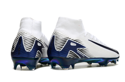 Men's Nike Air Zoom Mercurial Superfly 10 Elite FG Football Boots - White/Blue/Gold
