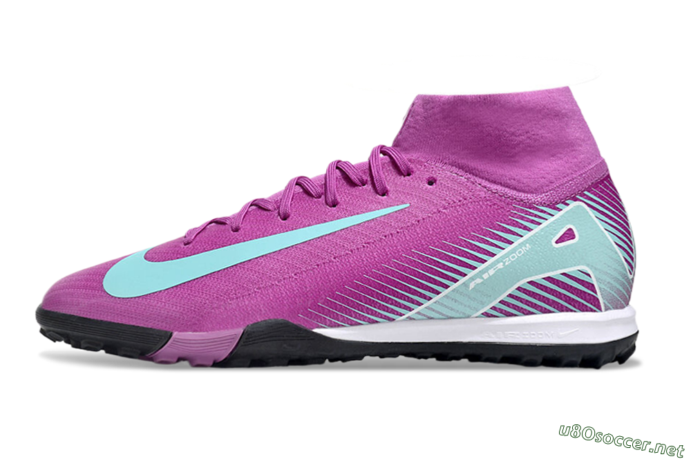 Men's Nike Air Zoom Mercurial Superfly 10 Elite TF Football Shoes - Red/Jade/White 0