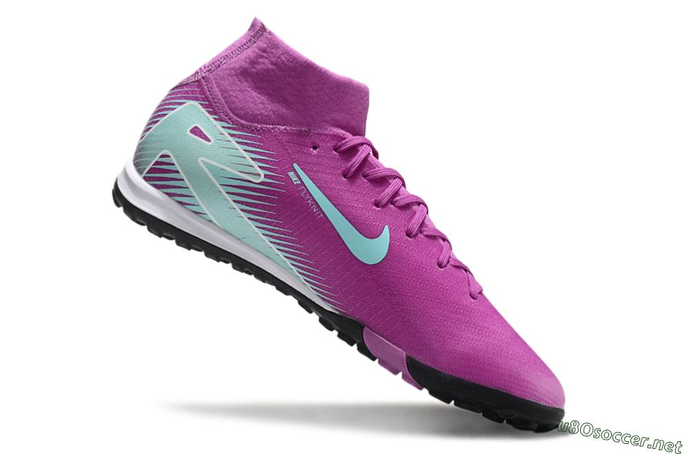 Men's Nike Air Zoom Mercurial Superfly 10 Elite TF Football Shoes - Red/Jade/White 4