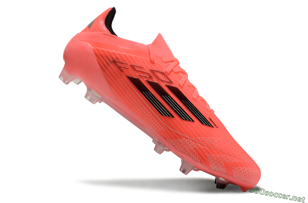 Men's Adidas F50 Adizero FG Football Boots - Red/Black 4