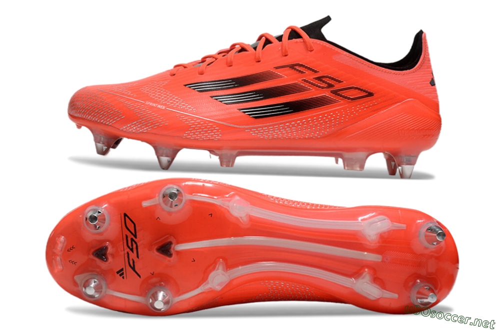 Men's Adidas F50 Elite SG Football Boots - Red/Black 1