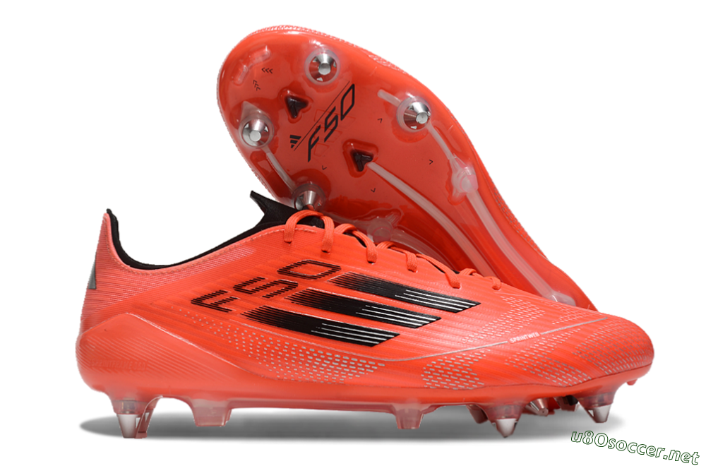 Men's Adidas F50 Elite SG Football Boots - Red/Black 2