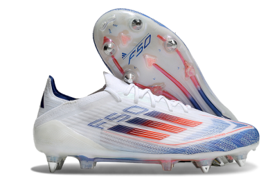 Men's Adidas F50 Elite SG Football Boots - White/Blue/Red