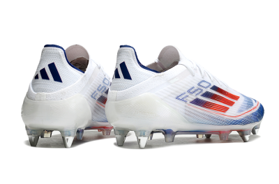 Men's Adidas F50 Elite SG Football Boots - White/Blue/Red