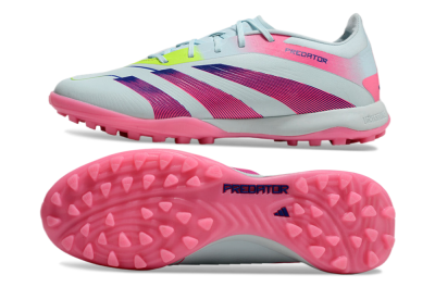 Men's Adidas Predator 24 Elite TF Football Shoes - Jade/Pink/Yellow