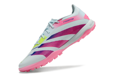 Men's Adidas Predator 24 Elite TF Football Shoes - Jade/Pink/Yellow