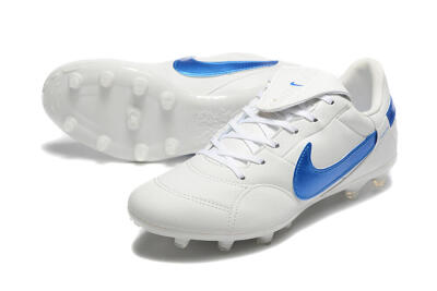 Men's Nike The Premier 3 FG Football Boots - Beige/Blue/White