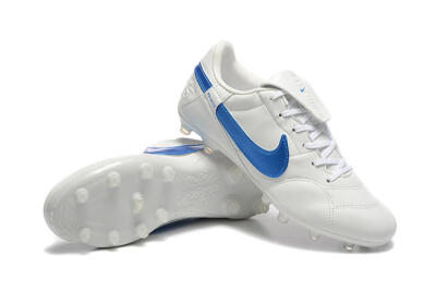 Men's Nike The Premier 3 FG Football Boots - Beige/Blue/White