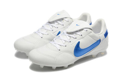 Men's Nike The Premier 3 FG Football Boots - Beige/Blue/White