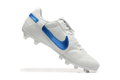 Men's Nike The Premier 3 FG Football Boots - Beige/Blue/White