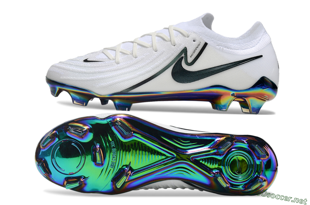 Men's Nike Phantom Luna Elite FG Football Boots - White/Black/Gold 1