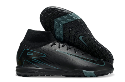 Men's Nike Air Zoom Mercurial Superfly 10 Elite TF Football Shoes - Black/Green/Silver