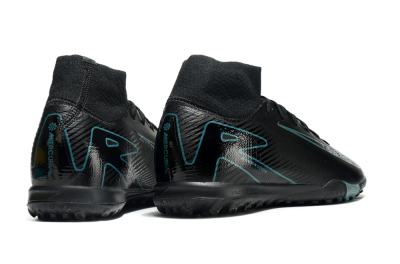 Men's Nike Air Zoom Mercurial Superfly 10 Elite TF Football Shoes - Black/Green/Silver
