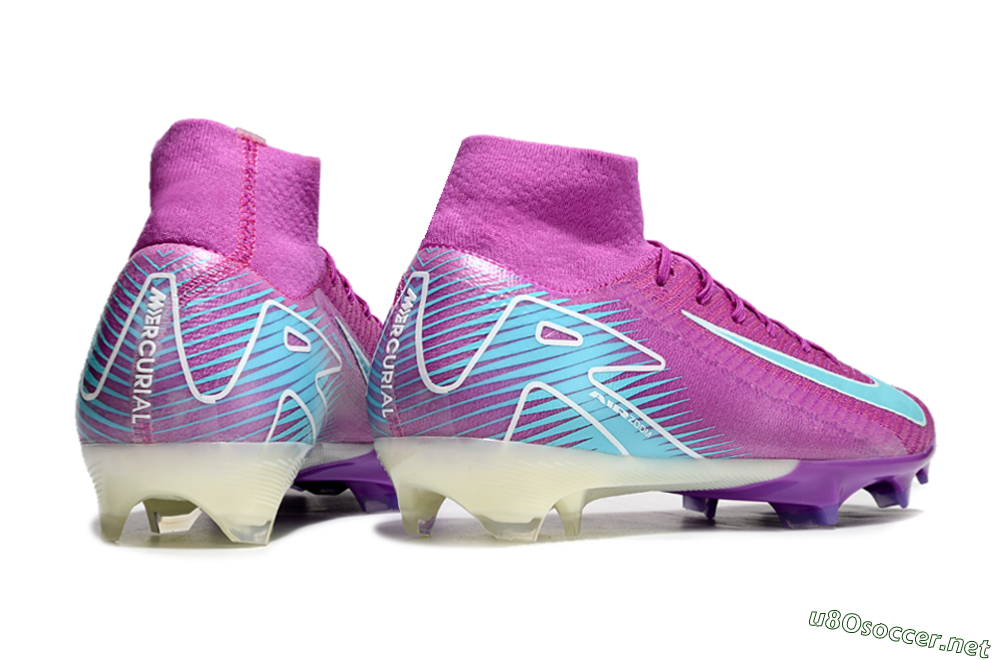 Men's Nike Air Zoom Mercurial Superfly 10 Elite FG Football Boots - Purple/Green 6
