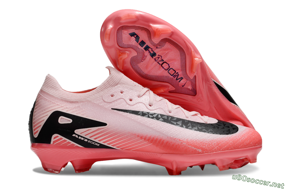 Unisex Nike Air Zoom Mercurial Vapor 16 Elite FG Football Boots - Pink/Red/Black 2