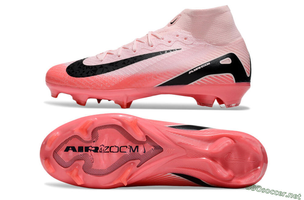 Unisex Nike Air Zoom Mercurial Superfly 10 Elite FG Football Boots - Pink/Red/Black 1
