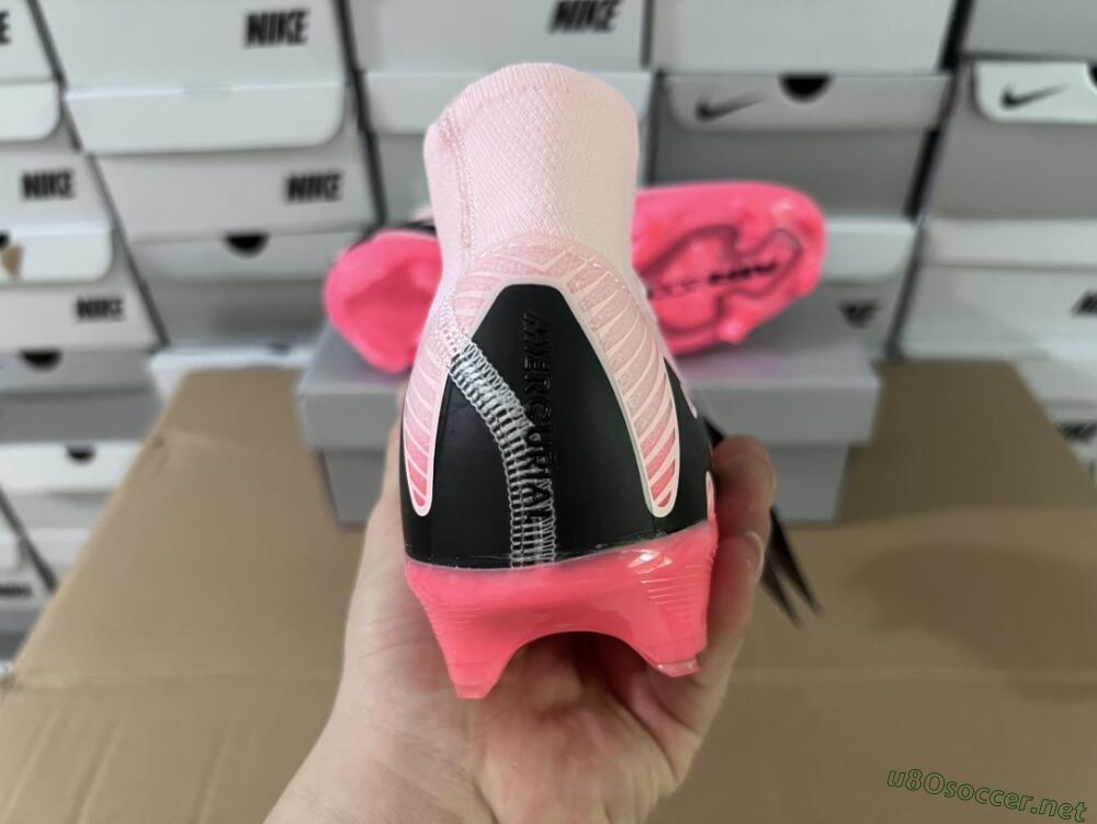 Unisex Nike Air Zoom Mercurial Superfly 10 Elite FG Football Boots - Pink/Red/Black