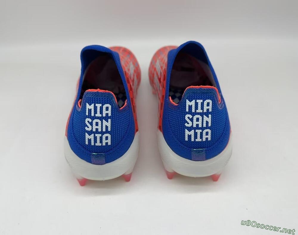 Men's Adidas F50+ Lightstrike Elite Laceless FG Football Boots - Red/Blue/White