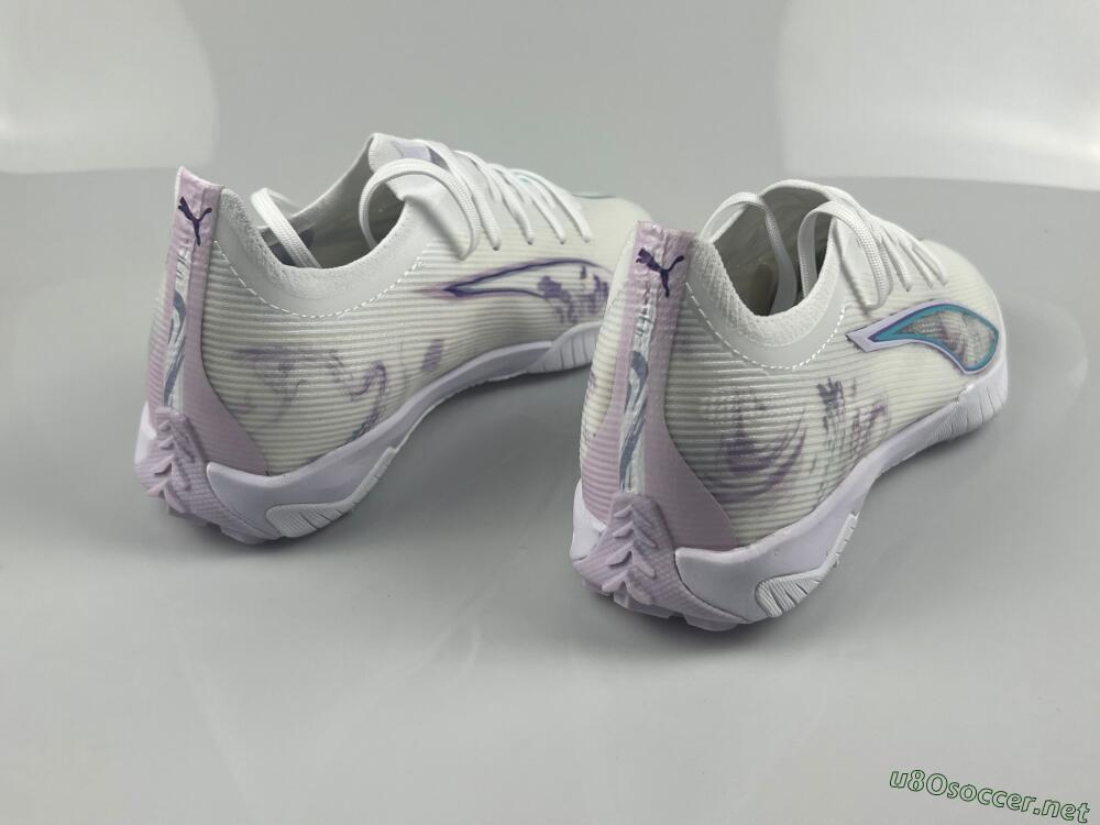 Men's Puma Ultra Ultimate TF Football Shoes - White/Purple/Blue