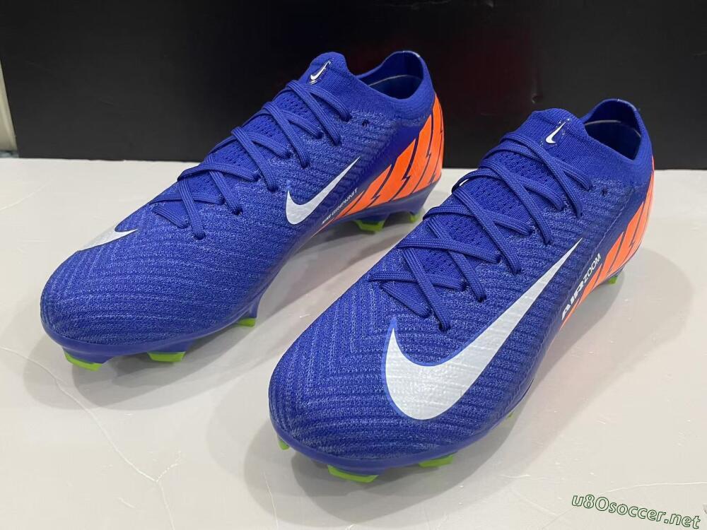 Men's Nike Air Zoom Mercurial Vapor 16 Elite FG Football Boots - Blue/White/Orange