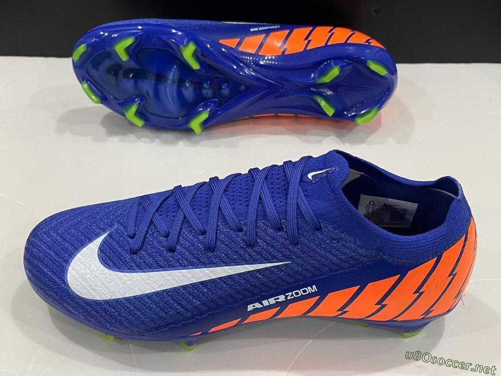 Men's Nike Air Zoom Mercurial Vapor 16 Elite FG Football Boots - Blue/White/Orange