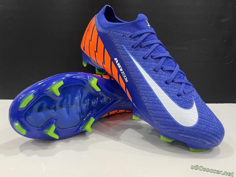 Men's Nike Air Zoom Mercurial Vapor 16 Elite FG Football Boots - Blue/White/Orange