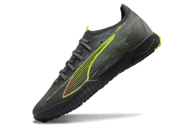 Men's Puma Ultra Ultimate TF Football Shoes - Oliver Green/Yellow