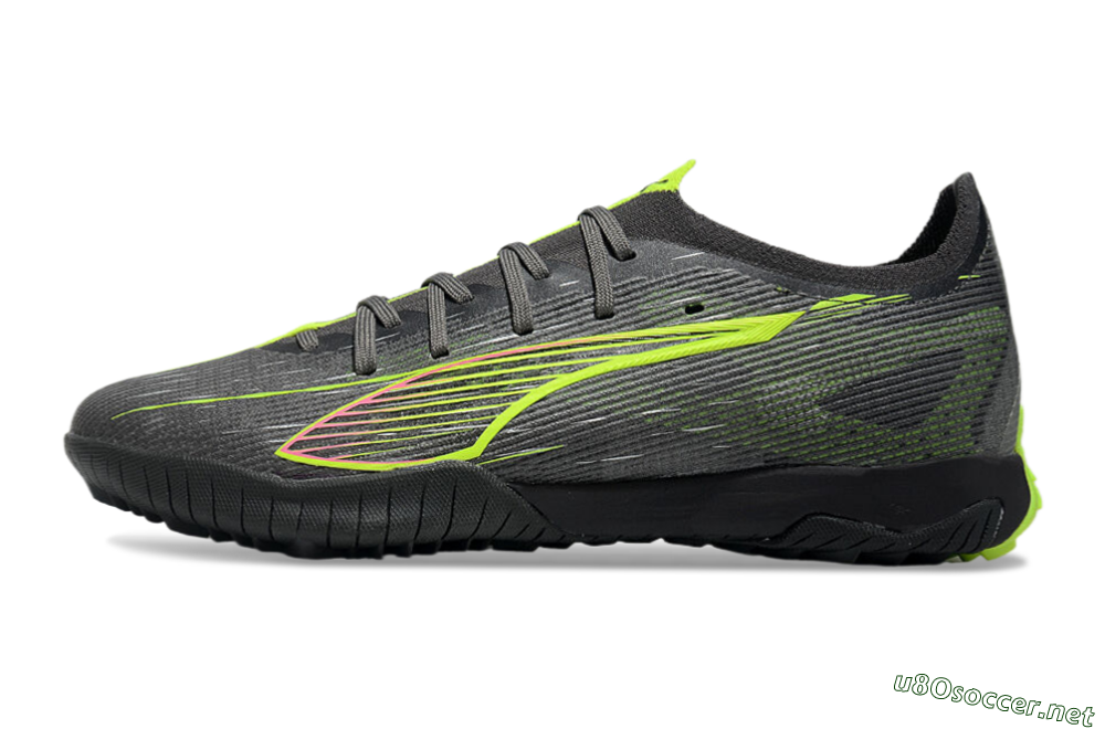 Men's Puma Ultra Ultimate TF Football Shoes - Oliver Green/Yellow 0