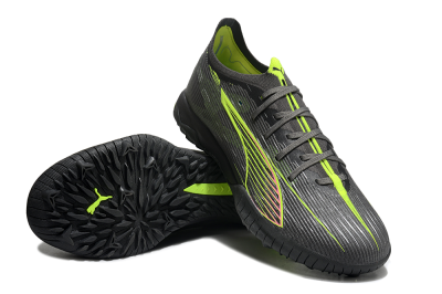 Men's Puma Ultra Ultimate TF Football Shoes - Oliver Green/Yellow