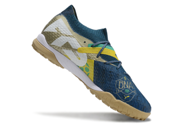 Men's Puma x Neymar Future 7 Ultimate bna TF Football Shoes - Blue/Yellow/Green