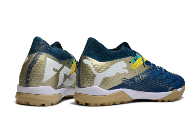 Men's Puma x Neymar Future 7 Ultimate bna TF Football Shoes - Blue/Yellow/Green
