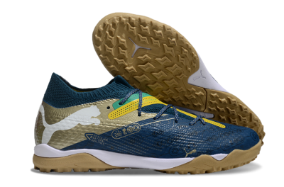 Men's Puma x Neymar Future 7 Ultimate bna TF Football Shoes - Blue/Yellow/Green