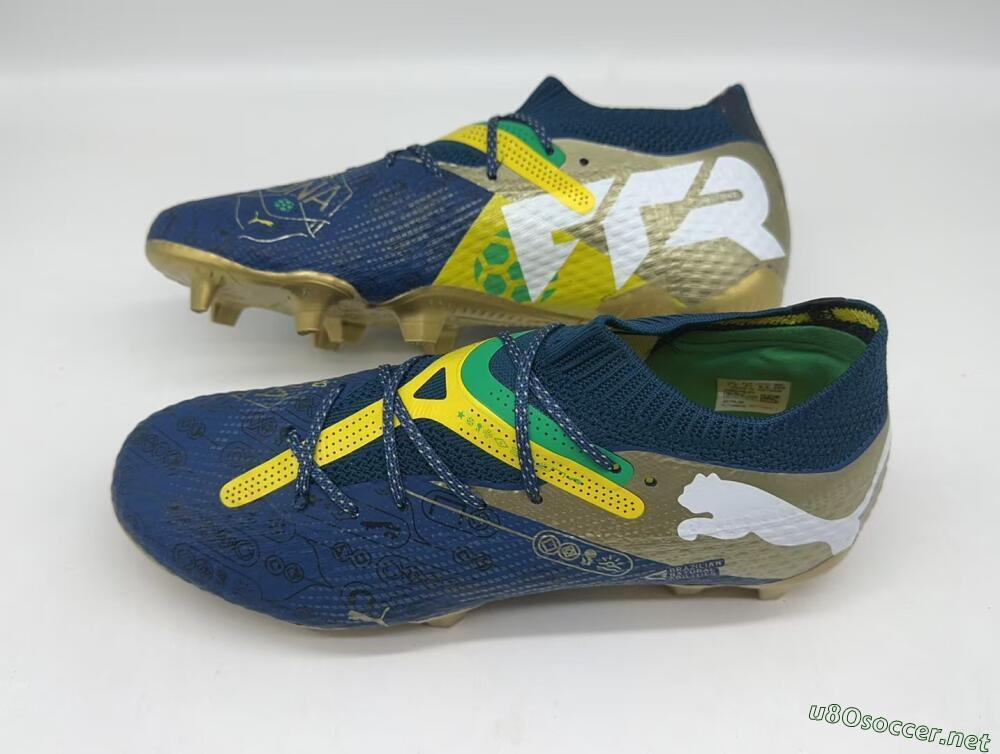 Men's Puma x Neymar Future 7 Ultimate bna FG Football Boots - Blue/Yellow/Green
