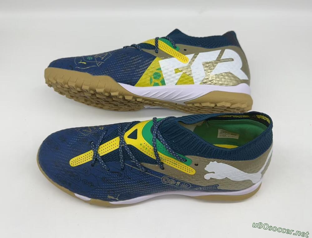 Men's Puma x Neymar Future 7 Ultimate bna TF Football Shoes - Blue/Yellow/Green