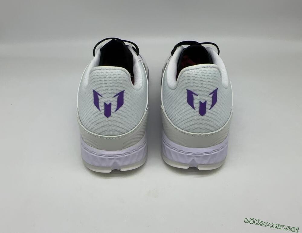 Men's Adidas x Messi F50 Pro TF Football Shoes - White/Purple/Black