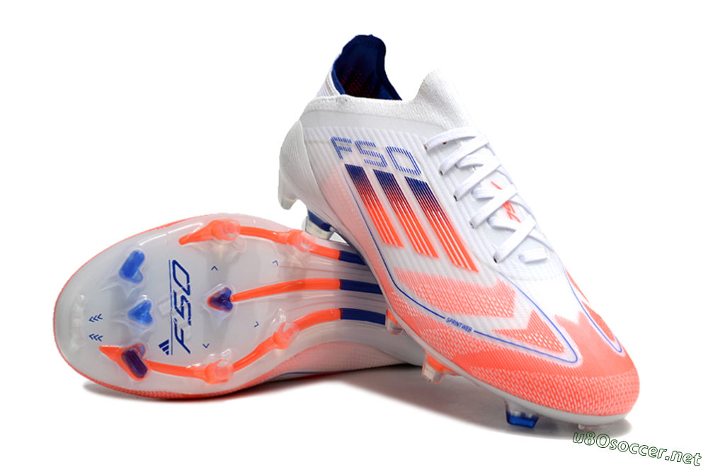 Unisex Adidas F50 Elite Football Boots - Pink/White/Blue 4
