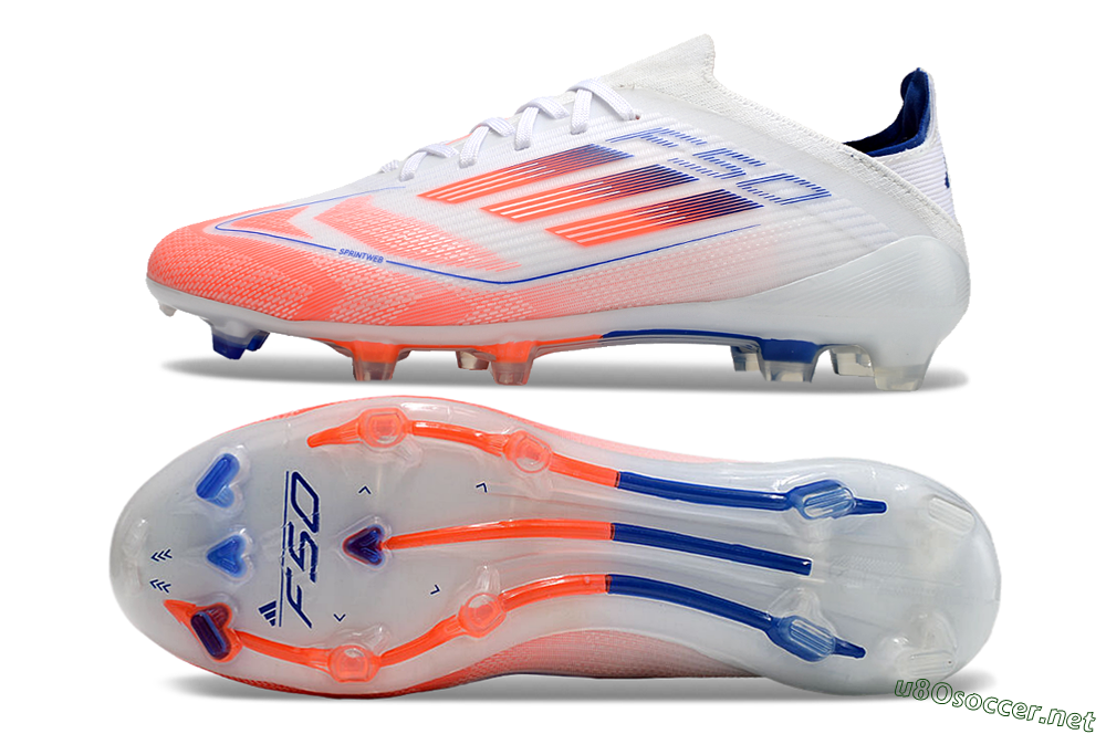 Unisex Adidas F50 Elite Football Boots - Pink/White/Blue 1