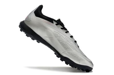 Men's Adidas Predator 24 Elite TF Football Shoes - Silver/Blue/Pink