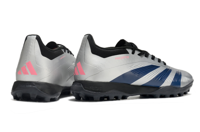 Men's Adidas Predator 24 Elite TF Football Shoes - Silver/Blue/Pink