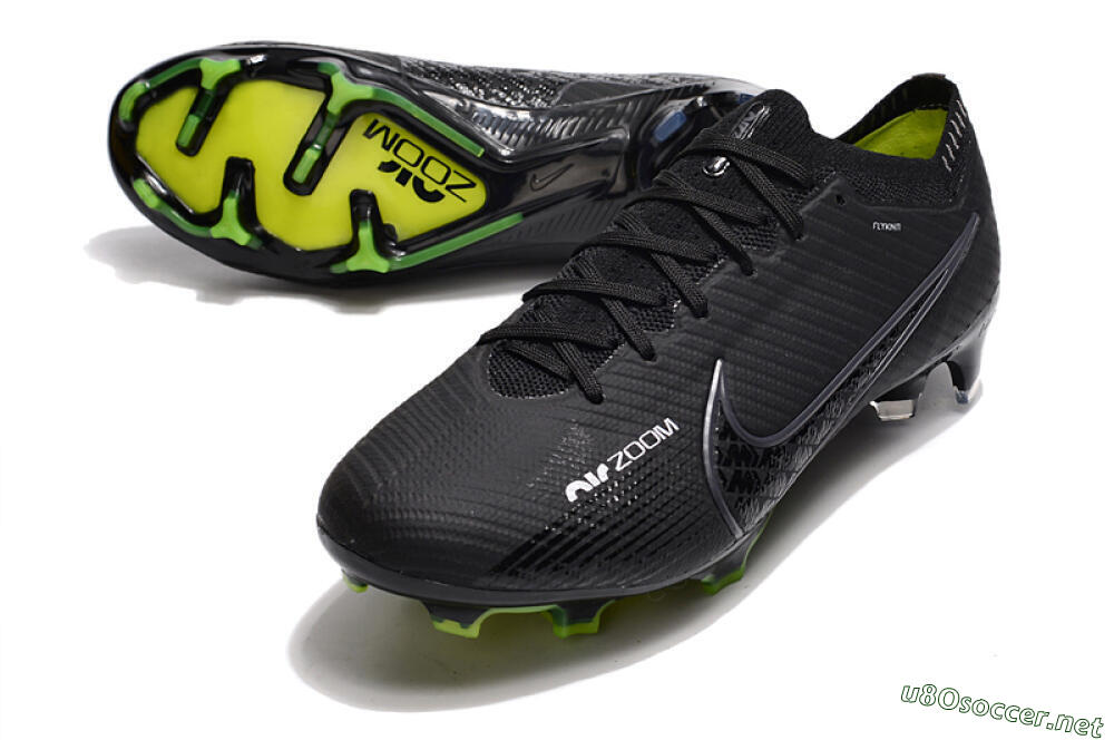 Women's Nike Air Zoom Mercurial Vapor 15 Elite FG Football Boots - Black/White/Yellow 3