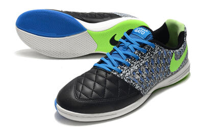 Men's Nike Lunar Gato 2 IC Football Shoes - Black/Blue/Yellow